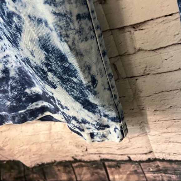 NWT Venus Blue Tie Dye Wash Wide Leg Flare Pants Pull-on Large Long Boho Lagenl - Picture 5 of 11